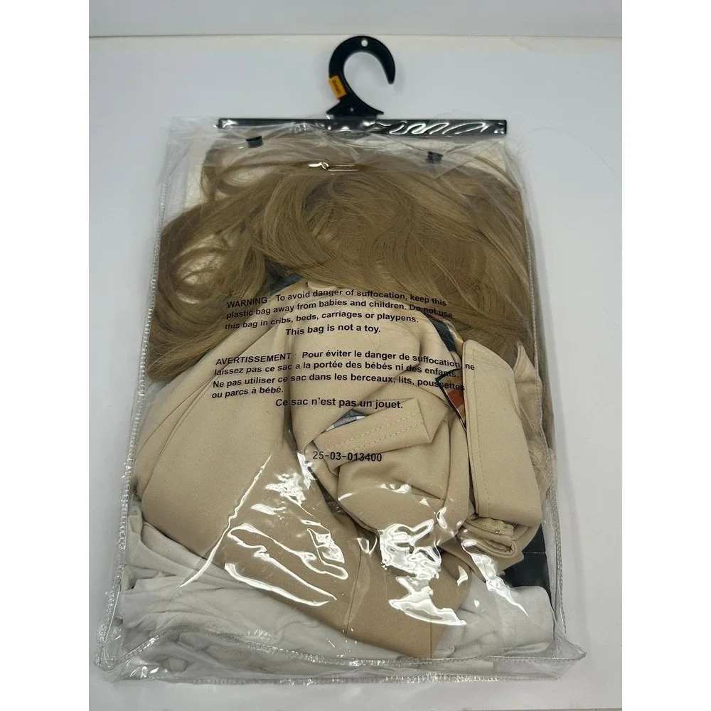 Spirit Halloween M3GAN Costume Child Small 4-6 Dress Wig Tights Horror Movie A9